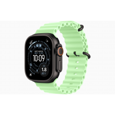 Apple Watch Ultra 3 49mm Black Ocean Band Neon Green