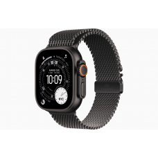 Apple Watch Ultra 3 49mm Black Titanium Milanese Loop