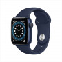 Apple Watch Series 6, 40 мм, алюминий тёмно-синего цвета, спортивный ремешок цвета «тёмный ультрамарин»
