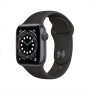 Apple Watch Series 6, 40 мм, алюминий цвета «серый космос», спортивный ремешок черного цвета