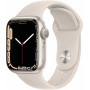 Apple Watch Series 7, 41 мм, алюминий цвета «сияющая звезда», спортивный ремешок «сияющая звезда»