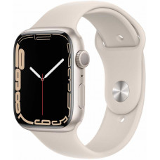 Apple Watch Series 7, 45 мм, алюминий цвета «сияющая звезда», спортивный ремешок «сияющая звезда»