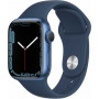 Apple Watch Series 7, 41 мм, алюминий синего цвета, спортивный ремешок «синий омут»