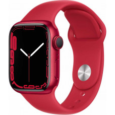 Apple Watch Series 7, 41 мм, алюминий красного цвета, спортивный ремешок (PRODUCT)RED