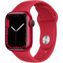 Apple Watch Series 7, 41 мм, алюминий красного цвета, спортивный ремешок (PRODUCT)RED