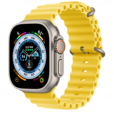 Apple Watch Ultra, 49 мм, титановый корпус, спортивный ремешок «желтый океан»