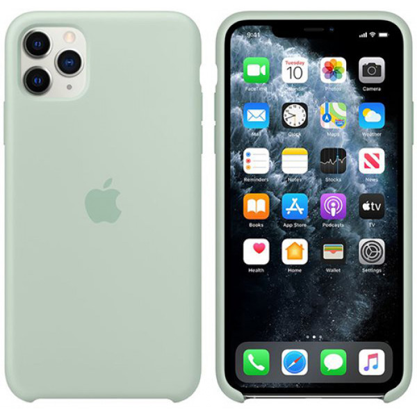 Силиконовый чехол Apple Silicone Case для iPhone 11 Pro Beryl голубой