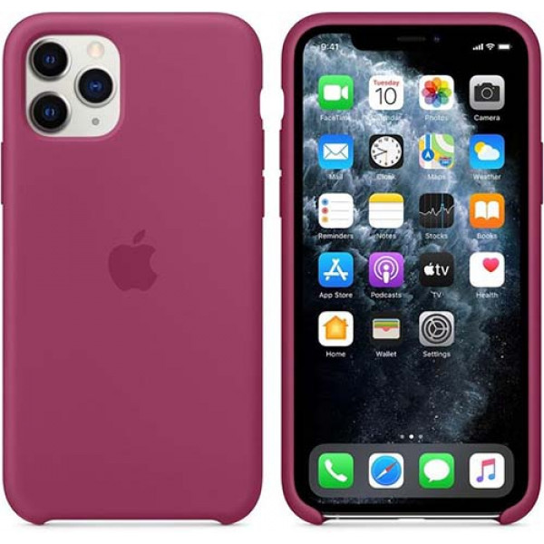 Чехол Apple Silicone Case для iPhone 11 Pro Pomegranate розовый