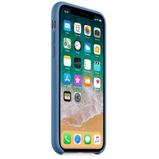 Чехол Apple Silicone Case для iPhone X Denim Blue синий
