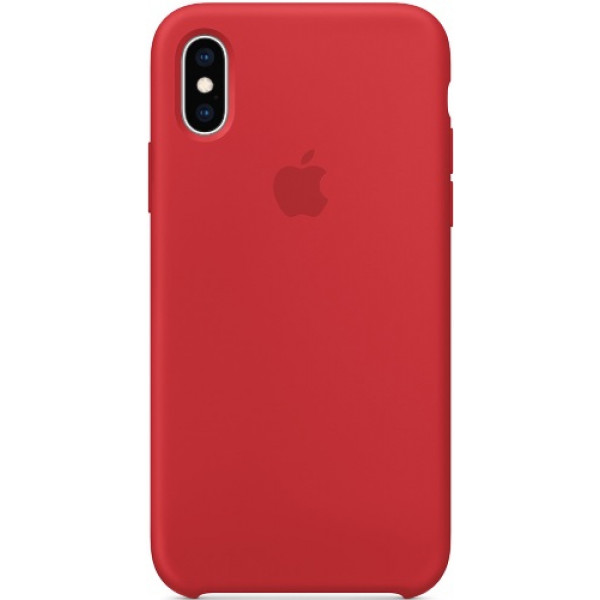 Чехол Apple Silicone Case для iPhone XS (PRODUCT)RED красный
