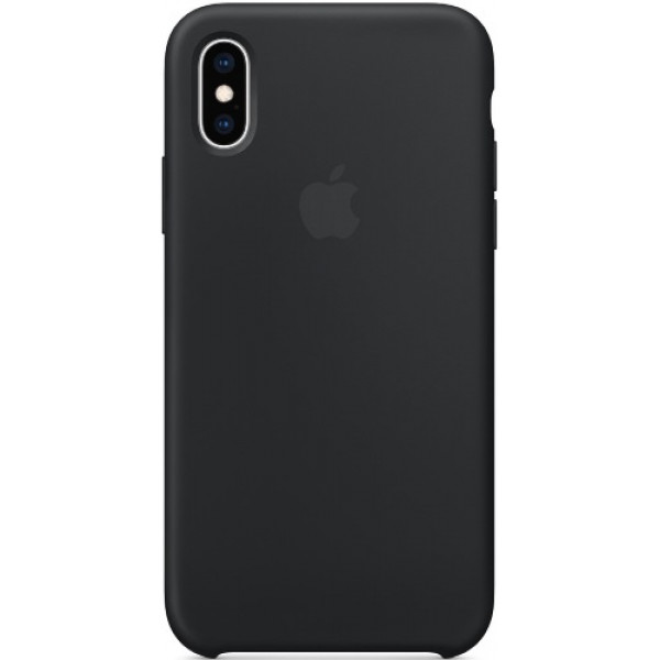 Чехол Apple Silicone Case для iPhone XS Black силиконовый черный