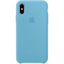 Чехол Apple Silicone Case для iPhone XS Cornflower силиконовый синий