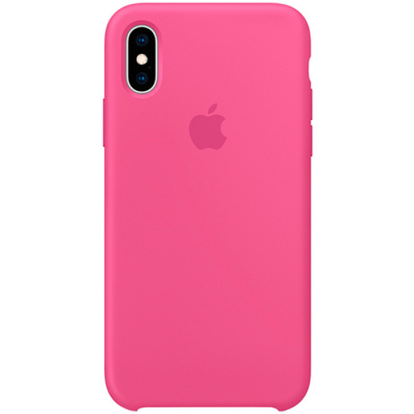 Чехол Apple Silicone Case для iPhone XS Dragon Fruit розовый