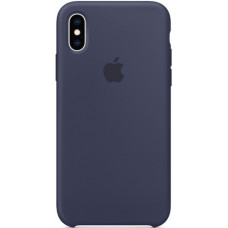 Чехол Apple Silicone Case для iPhone XS Midnight Blue синий