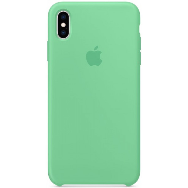 Силиконовый чехол Apple Silicone Case для iPhone XS Spearmint зеленый
