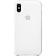 Силиконовый чехол Apple Silicone Case для iPhone XS White белый