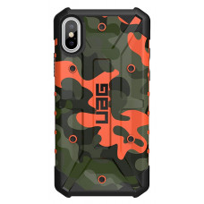 Чехол UAG Pathfinder Series Case для iPhone X/XS оранжевый камуфляж  (Hunter)