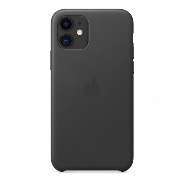 Чехол Apple Leather Case для Apple iPhone 11 черный (Black)