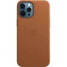 Чехол Apple Leather Case для Apple iPhone 12 Pro Max with MagSafe коричневый (Saddle Brown)