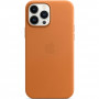 Чехол Apple Leather Case для Apple iPhone 13 Pro Max with MagSafe коричневый (Golden Brown)