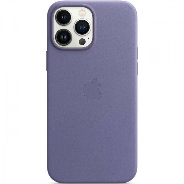 Чехол Apple Leather Case для Apple iPhone 13 Pro Max with MagSafe фиолетовый (Wisteria)