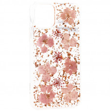Чехол K-Doo Case FLOWERS для Apple iPhone 11 розовый (Pink)