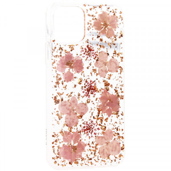 Чехол K-Doo Case FLOWERS для Apple iPhone 11 розовый (Pink)