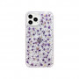 Чехол K-Doo Case FLOWERS для Apple iPhone 12/12 Pro маленькие сиреневые (Small Purple)