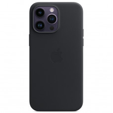 Чехол Apple Leather Case для Apple iPhone 14 Pro Max with MagSafe Черный (Midnight)