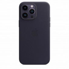 Чехол Apple Leather Case для Apple iPhone 14 Pro Max with MagSafe Фиолетовый (Deep Purple)