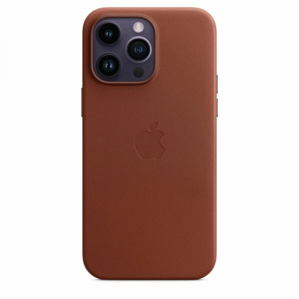 Чехол Apple Leather Case для Apple iPhone 14 Pro Max with MagSafe Коричневый (Brown)