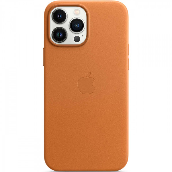 Чехол Apple Leather Case для Apple iPhone 14 Pro Max with MagSafe Светло-Коричневый (Light Brown)