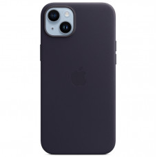 Чехол Apple Leather Case для Apple iPhone 14 Plus with MagSafe Фиолетовый (Deep Purple)