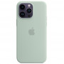 Чехол Apple iPhone 14 Pro Max Silicone MagSafe Light green, светло-зеленый (Succulent)
