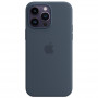 Чехол Apple iPhone 14 Pro Max Silicone MagSafe Blue, синий - синий шторм (Storm Blue)