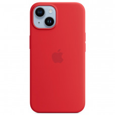 Чехол Apple iPhone 14 Silicone MagSafe Red, красный (PRODUCT RED)