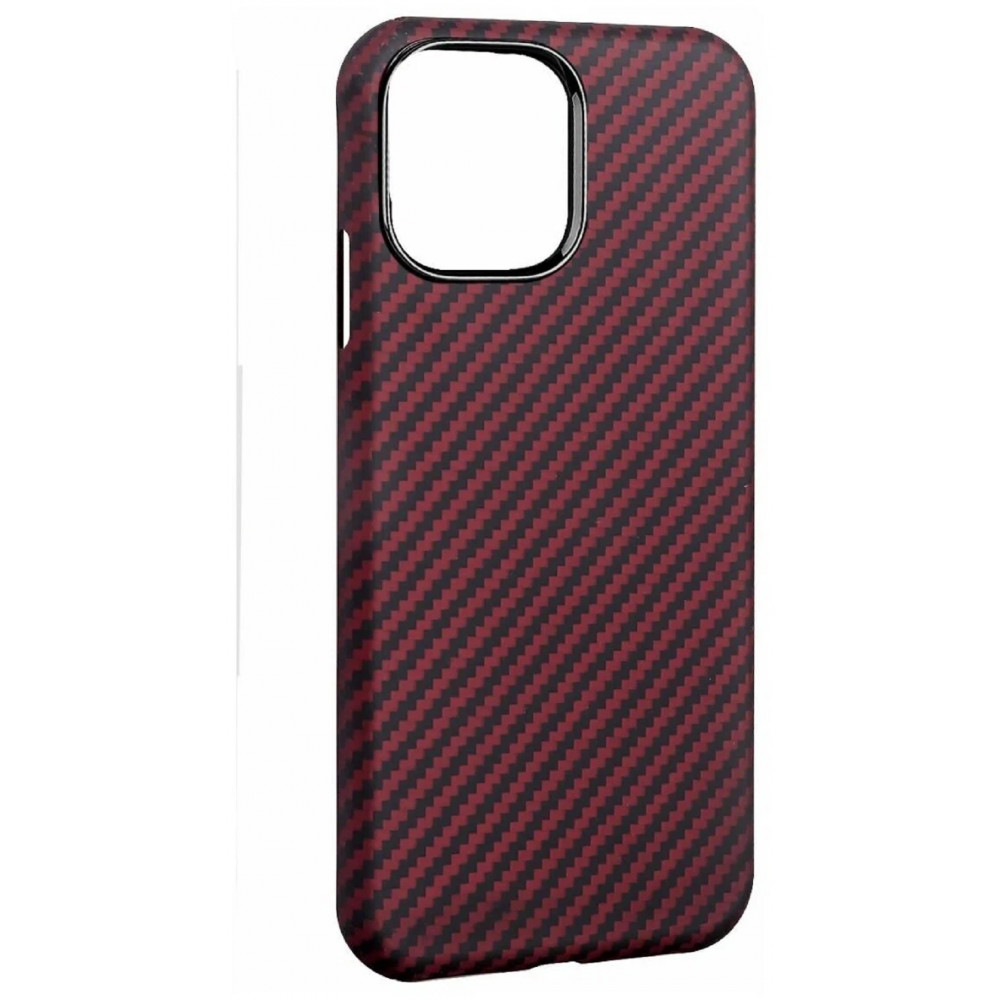 Купить Чехол K-Doo KEVLAR 0.65 mm на iPhone 14 Pro Max красный (M Pattern)  в Новосибирске по цене 3 800 р.