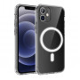 Силиконовый чехол Clear case Magnetic на iPhone 11, прозрачный TPU (Ice)