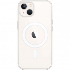 Силиконовый чехол Clear case Magnetic на iPhone 13, прозрачный TPU (Ice)