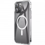 Силиконовый чехол Clear case Magnetic на iPhone 13 Pro, прозрачный TPU (Ice)