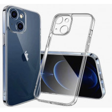 Силиконовый чехол Clear case Magnetic на iPhone 13, прозрачный с крышкой TPU (Ice)