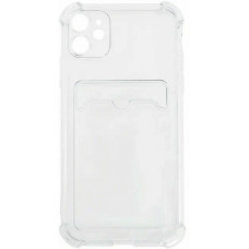 Чехол прозрачный TPU Card Case с картхолдером на iPhone 12 mini (Ice)