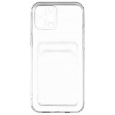 Чехол прозрачный TPU Card Case с картхолдером на iPhone 14 Pro Max (Ice)