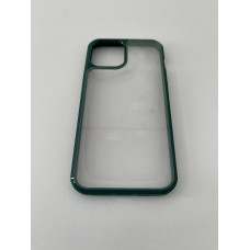 Чехол прозрачный TPU Case на iPhone 14 Pro (Green)