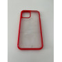Чехол прозрачный TPU Case на iPhone 14 (Red)