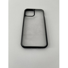 Чехол прозрачный TPU Case на iPhone 14 Plus v2 (Black)