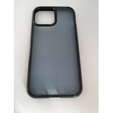 Чехол прозрачный TPU Case на iPhone 14 Pro Max (Ash ребристый)