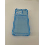 Чехол прозрачный TPU Case with Card Case на iPhone 14 Pro (Blue)