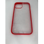Чехол прозрачный TPU Case v2 на iPhone 14 Plus (Red)