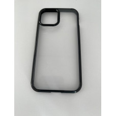 Чехол прозрачный TPU Case на iPhone 14 v3 (Black)